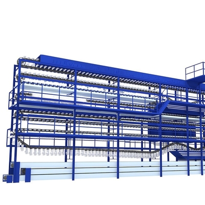 Chaîne de production en caoutchouc jetable bleue de latex médical