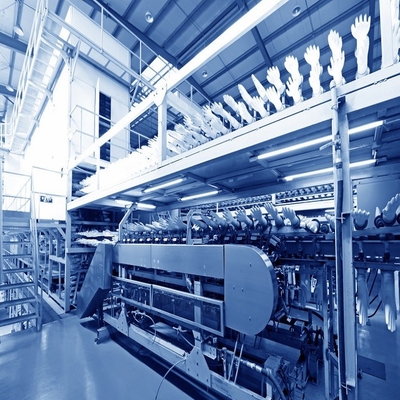 Chaîne de production médicale en caoutchouc de gants de latex 380V 50-200KW