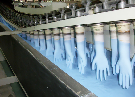 200 mètres de latex de gant de machine jetable de fabrication