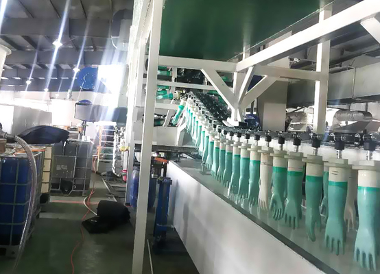 200 mètres de latex de gant de machine jetable de fabrication