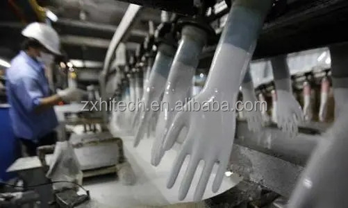 chaîne de production ligne médicale de fabrication de machines de gants d'usine de gants de gants