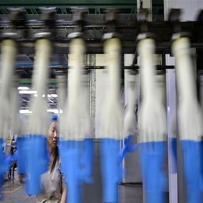 longue chaîne de production jetable de gants du latex 60kW 200 mètres