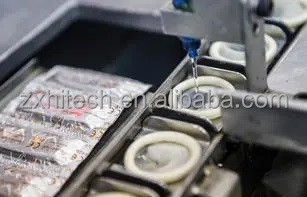 Chaîne de production ultra mince de préservatif de saveur de fruit appui en ligne