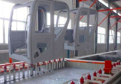 Chaîne de production automatique de revêtement en céramique équipement de anodisation en aluminium de peinture de jet