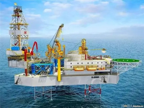 La remorque d'équipement de recherche de pétrole de mer profonde de PLC a monté