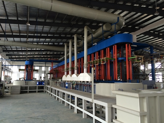 Ligne de production de galvanisation d'oxydation de l'aluminium et de galvanisation d'électroplatage d'argent plaqué or