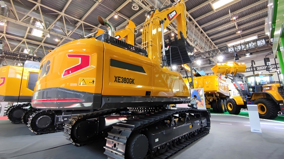Excavatrices jaunes XCMG dans l'industrie de la construction